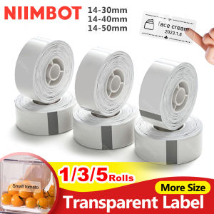Official Transparent Paper Niimbot Mini Label Printer Self-adhesive Sticker Clear Label Waterproof for D11 D110 D101 Label Maker