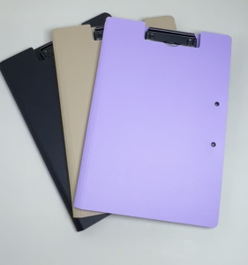 Clipboard A4/Long Clip Board Paper Folder Clipboard File Organizer Folder Document Organizer Double Clips for School