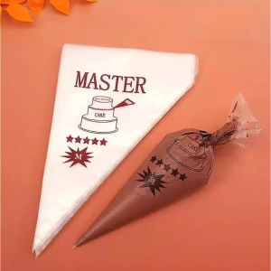 100pcs Disposable Piping Bag Cream Cake Piping Bag Milking Oil Tools Cookie Squeezing Bag Cake Mold Home Kitchen Baking Tools