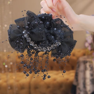 คลิปหนีบผมระเบิดลูกปัดสไตล์เกาหลีคลาสสิกอเนกประสงค์เพิ่มความหนาของผม ลูกปัดหยดน้ำ หางผม ตกแต่งผม วัสดุอื่นๆ