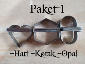 Cetakan kue/Cireng 1 set Ring Cutter Gagang|Ring Cutter 1 Set|Ring cutter Cireng|Cetakan Kue/Cireng 1 set 6pcs Ukuran 8cm (6 Bentuk )
