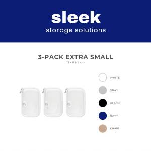SLEEK Bins • 3-Pack Extra Small