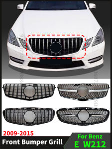 For Mercedes Benz E W212 2009-2015 E260 E300 E350 E200 GT Diamond Style Grille Front Bumper Grill Tuning Accessories Facelift Car Parts Tuning E61 Tuning - Lazada