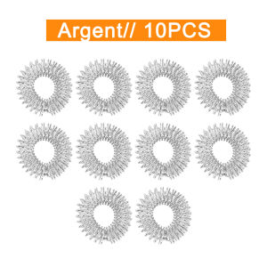 10/20PCS Finger Massage Ring Acupuncture Therapy Stainless Steel Relieve Stress Hand Care Tool Blood Circulation Chinese Medicin