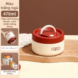 XIAOCHUSHU | Hộp Cơm Giữ Nhiệt 24 Giờ Inox 316