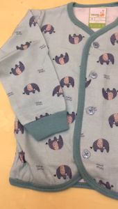 Velvet Junior Baju Bayi Anti Nyamuk Setelan Panjang Kancing Tengah