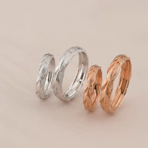 Chow Sang Sang 周生生 18K Solid Rose Gold Love Décodé Feather Ring for Men (Size: 25 Diameter 20.8mm) 91920R