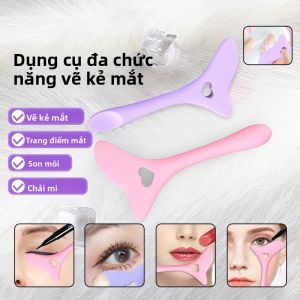 1 Khuôn Vẽ Mắt Silicon Dụng Cụ Trang Điểm Cho Nữ Khuôn Kẻ Mắt Kiểu Mắt Mèo Khuôn Tạo Hình Phấn Mắt Dụng Cụ Trang Điểm