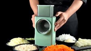 HOMEKING | Multifunctional Vegetable Grater Cutter Slicer Shredder Hand Rotary Roller/Veggie Cut Machine