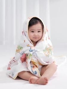 SHI YUE JIE JING | Baby Cotton Bubble Gauze Towel