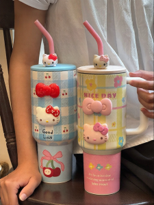 MODERN SWEETHOME | High-capacity Aesthetic Straw-insulated Cup