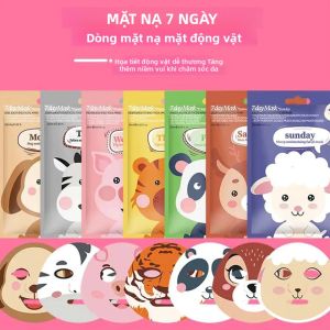 Mặt Nạ Giấy Hoạt Hình Dưỡng Ẩm Sâu Chăm Sóc Da Cho Nữ Họa Tiết Thú Cưng (chó Panda) Bộ Chăm Sóc Da Dịu Nhẹ