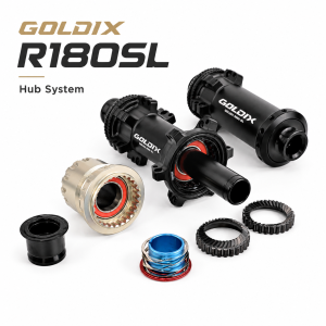 GOLDIX R180SL Ultra Light Road Bike Hub 24H 250g 36T Ratchet Steel Spoke Compatible 10-13 Speed HG/XDR Center Lock