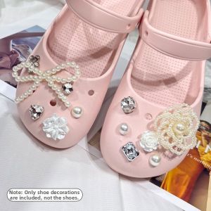 DIY Shoe Accessories For Crocs Lovely Ins Style Decorative 3D Flower Buckles