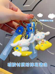 Sanrio Kuromi Keychain 2025 New Style Backpack Pendant Cute Couple Cartoon Silicone Material Pink Girl Heart Pop Element