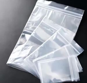 50pcs Thicken Zipper Sealed Bags Clear Plastic Storage Pouch for Small Jewelry Food Packing Reclosable Zippers Sealing Pouches