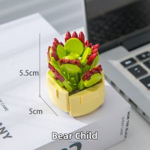 HUIQIBAO | Mini Particle Rose Building Blocks Plant Modeling Educational Toy