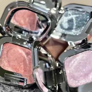 HERORANGE | HERORANGE Single Shimmer Glitter Eyeshadow Palette Pearlescent Sparkly Highlight Eye Makeup With Mirror Portable Eyeshadow
