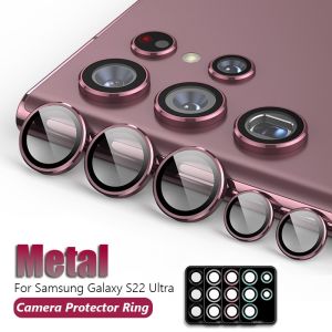 Samsung Galaxy S25 S24 S23 Ultra S23 Plus S22 Ultra Rear Camera Lens Metal Tempered Glass Screen Protector Ring Cover