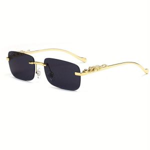 Simple Retro Style Chic Frameless Fashionable Glasses Suitable for Men and Women To Wear