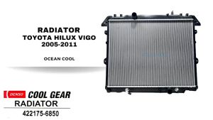 หม้อน้ำ วีโก้ ปี 2004 - 2011 ฟอร์จูนเนอร์ RD0005 เกียร์ ออโต้ เครื่องยนต์ ดีเซล 2.5 และ 3.0 Cool Gear 422175-6850 RADIATOR TOYOTA VIGO FORTUNER 04-11