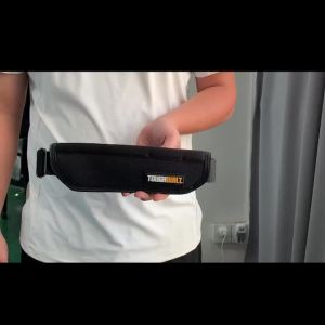 TOUGHBUILT TB-55-B Padded Shoulder Strap Weight-Distributing Black for ToughBuilt Bags ClipTech Tool Belt Accessories