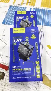 Bộ Sạc Nhanh 20W HoCo N34 Type-C To IOS 20W Chính Hãng OKSEP
