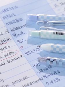 6Pcs/set 0.5mm Gel Pen Black Ink for Student Writing Neutral Pen Press School Supplies Stationery