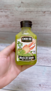 CHINSU [Chai XANH 200g] MUỐI ỚT XANH CHẤM HẢI SẢN Green Chilli Salt Sauce