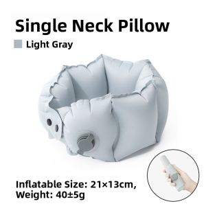 Portable Inflatable U-Shaped Pillow Travel Neck Support Anti-Loss Sleep Aid for Long Distance Train And Air Travel