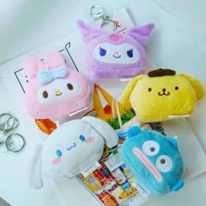 Sanrio Foldable Plush Shopping Bag Creative Hanging Decoration Cute Fish Doll Handbag Eco-friendly Oxford Cloth Business Use
