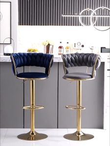 พร้อมส่ง เก้าอี้บาร์ หมุ่นได้ ทรงสูง บ้านหรูเบา โครงเหล็กทรงสูง ประกอบง่าย ปรับระดับสูง-ต่ำได้ รับน้ำหนักได้200kg