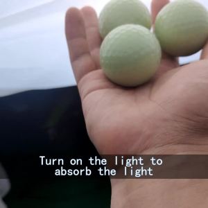 2-Pack Photoluminescent Golf Balls Night Use & Glow in Dark Practice Balls