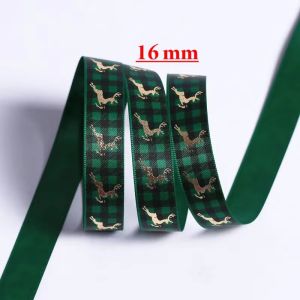 Ruộng Băng Satin Lấp Lánh Giáng Sinh 25mm Nhiều Họa Tiết Dùng Gói Quà Làm Thủ Công Trang Trí May Vá Làm Nơ Tóc Quà Tặng Lễ Hội Yule.