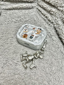 Illustration Design Airpods pro 3 Case Airpods 4 Protective Cover Apple Earphone Shell Compatible with Third And Fourth Generation Airpods