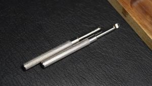 2 Pack Stainless Steel 4mm Watch Hand Remover Tools Levers With Flat Blade Watch Needle Lifting Tool for Watchmaker
