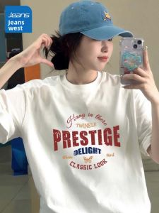 Jeanswest | Áo Thun Nữ Cotton Form Rộng Thời Trang 