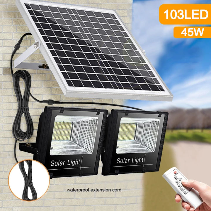 Lampu Outdoor Tenaga Surya LED Lampu Sorot Solar Cell Lampu Tenaga