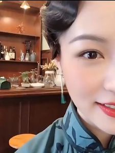 【Pharaoh🎀COD】Gelombang Jari Sempit Poni Piece Antik Kostum Studio The Republican Retro Wig