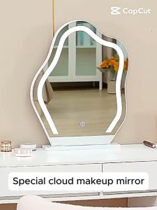 New Style Cloud Makeup Mirror LED Dressing With Fill Light Beauty Desktop Vanity Table With Mirror