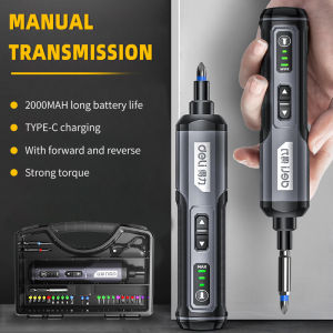 deli | Deli 4V Mini Electrical Screwdriver Set Portable LED Kit Smart Cordless Electric Screwdrivers USB Rechargeable Hand Drill Tools