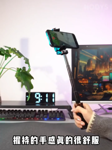 3in1 Mini ไม้เซลฟี่ ขยายได้ Grip Phone Tripod รีโมทบลูทูธในตัว Selfie Stick มีไฟLED สำหรับการถ่ายวิดีโอ Vlog tripod selfie stick selfie monopod selfie stick selfie stick anti shake universal phone stand 360 degree rotation with bluetooth,selfie stick with