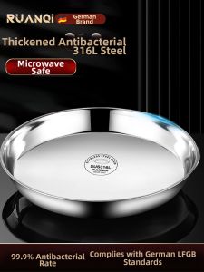 RUANQI | Khay Tròn Inox 316L Chất Lượng Thực Phẩm