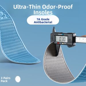 LINGMIAO | Ultra Thin Antimicrobial Breathable Mens Shoe Insoles