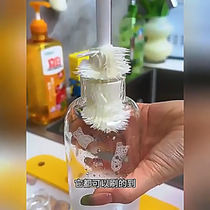 แปรงล้างขวดซิลิโคน แปรงล้างแก้ว ขวดนม ที่ล้างขวด ด้ามจับยาว สําหรับทําความสะอาดถ้วยแก้ว bottle brush