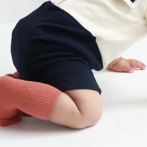 3 Pairs Autumn Winter Pink White Baby Girl Socks For Newborn Infant 0-3Years Cotton Solid Japanese Style Kids Knee High Sock