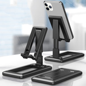 Foldable Mobile Phone Holder Suitable For Webcast Phone Holder Desktop Clip Lazy Holder Suitable For Any Smart Phone (Black/Pink/White/Green)