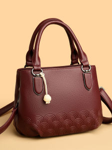 Fashionable Leather Handbag Mommy Crossbody Bag Womens Single Shoulder Stylish Small Bag New 2025 High End Ladies Purse