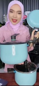 ES 1 Set Panci Sup Panci Penggorengan dan Panci Presto Berbahan Teflon Anti Lengket