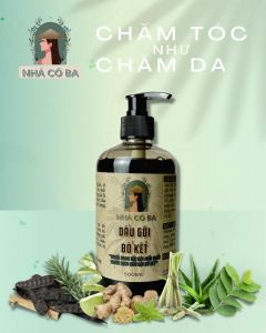Dầu Gội Bồ Kết Thiên Nhiên Thảo Mộc Nhà Cô Ba giảm gãy rụng gàu kích mọc tóc Chính Hãng 500ml combo